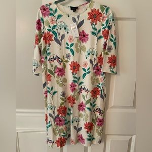 J Jill printed knit dress